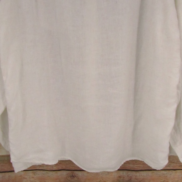 GAP White Linen Button Down Men’s Shirt M - Picture 12 of 16